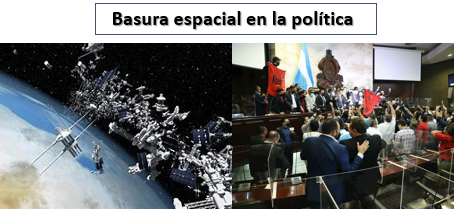 La basura espacial en la política